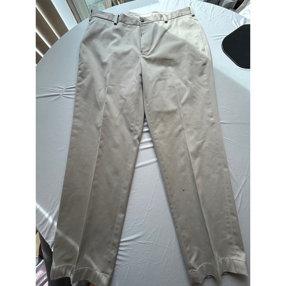 Brooks Brothers 346 Advantage Chino Clark Khaki Pants Mens 36x30 Cotton Twill